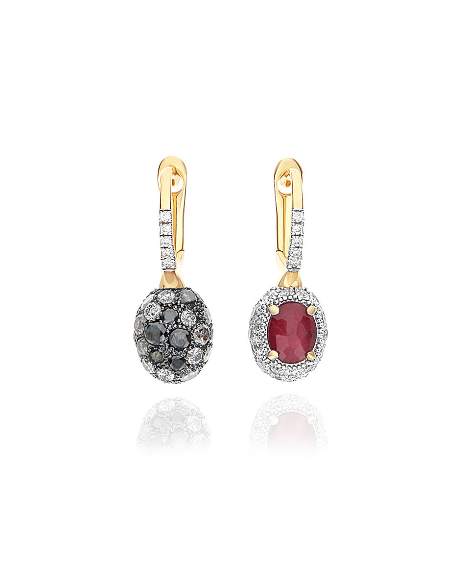 Reverse Ciliegine earrings (baby)
