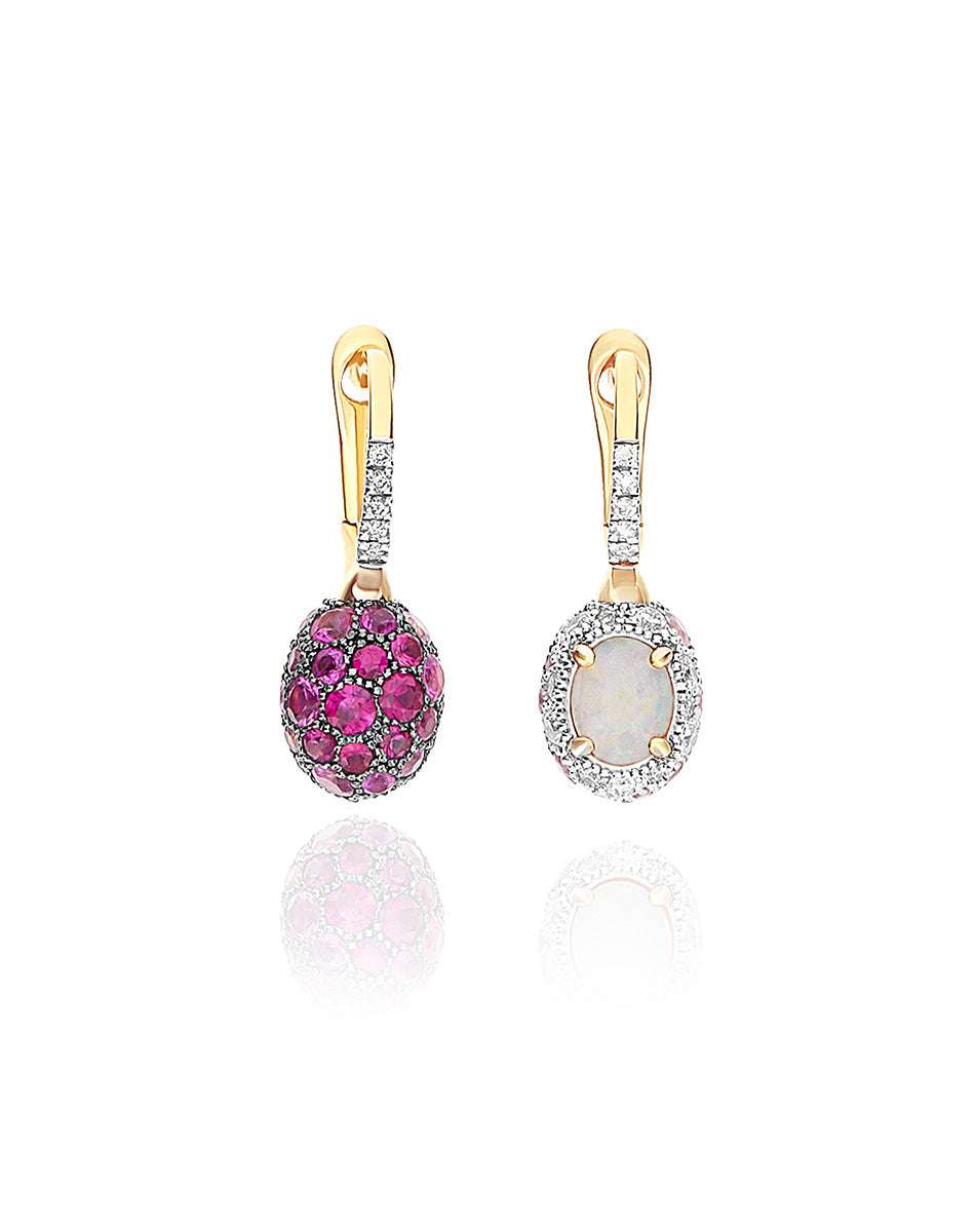 Reverse Ciliegine earrings (baby)