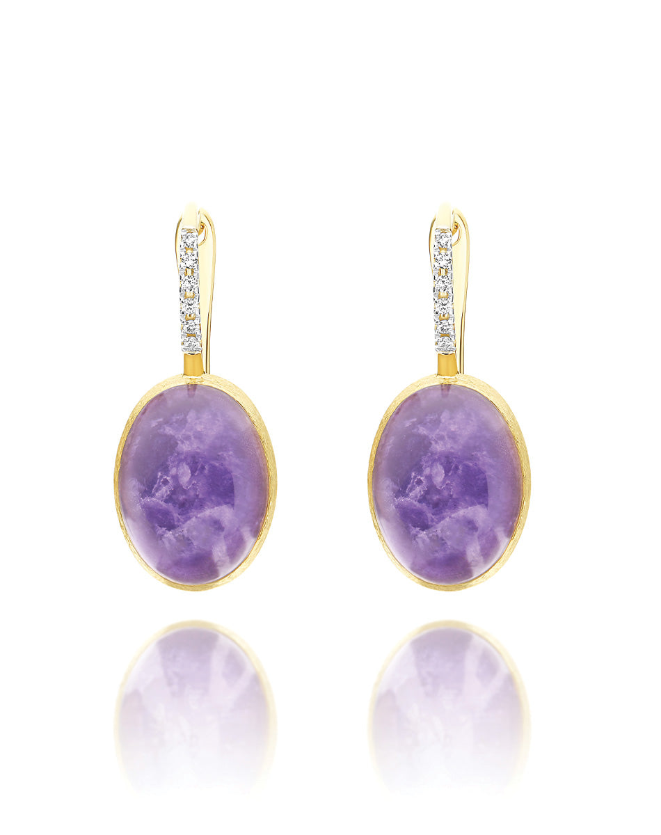 Orecchini Ciliegine Boules Violetta (medi)